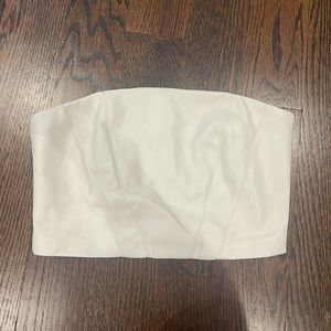 Cropped corset strapless top